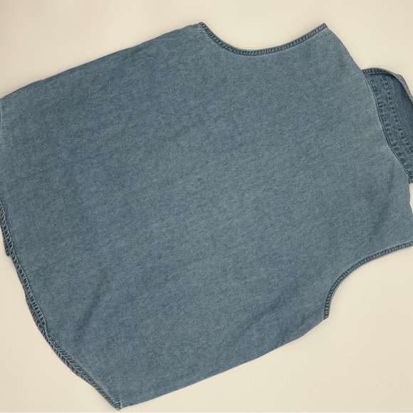 Vintage 2000 Looney Tunes Tweety Bird Denim Button Up Shirt Women 14/16W - Picture 13 of 13